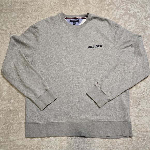 Tommy Hilfiger Men's XL Crewneck Sweatshirt- Preloved- Grey - Picture 1 of 7